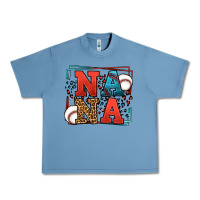 Pebble Blue Baseball nana leopard frame Urban Heavy Tee - LillyAllenDesigns