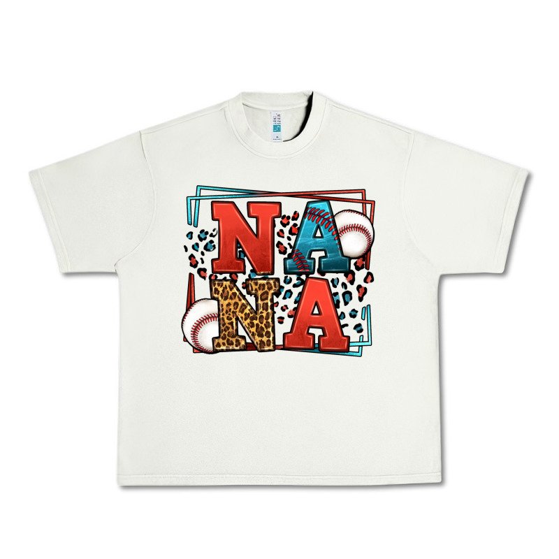 Baseball Nana Leopard Frame Urban Heavy Tee by LillyAllenDesigns | Teevron