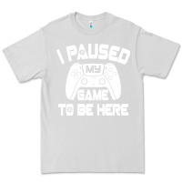 Dove Grey i paused my game to be here Premium Tee - linhVisuals