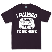Plum i paused my game to be here Premium Tee - linhVisuals