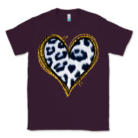 Plum Dalmatians Heart Gold Glitter Classic Tee - Jasminsmagicworld