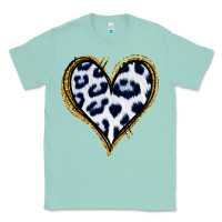 Seafoam Dalmatians Heart Gold Glitter Classic Tee - Jasminsmagicworld
