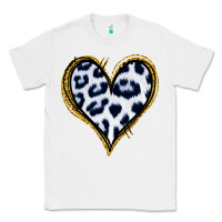 White Dalmatians Heart Gold Glitter Classic Tee - Jasminsmagicworld