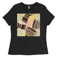 Black african drum seamless pattern Ladies Tee - BundleAndBundleShop