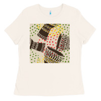 Bone african drum seamless pattern Ladies Tee - BundleAndBundleShop