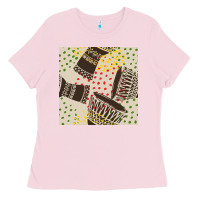 Bubblegum Pink african drum seamless pattern Ladies Tee - BundleAndBundleShop