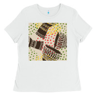 White african drum seamless pattern Ladies Tee - BundleAndBundleShop