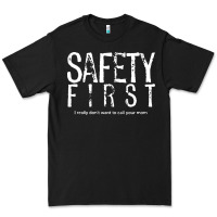 Black safety first science teacher Premium Tee - linhVisuals
