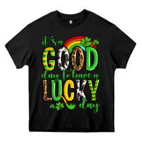 Black St. Patrick's It's a good day to have a lucky day Heavy Core Tee - OliviaCreatesArt