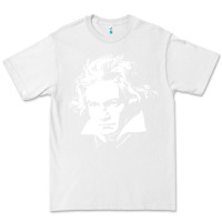 White beethoven Premium Tee - linhVisuals