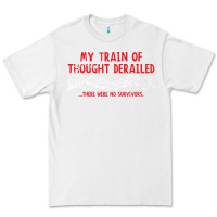 White my train of thought derailed Premium Tee - linhVisuals