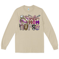 Mushroom wife mom nurse Long Sleeve Tee - SublimationCraftShop