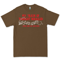 Cacao my train of thought derailed Premium Tee - linhVisuals