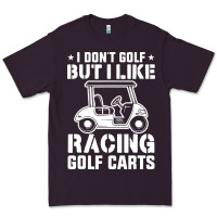 Plum i don't golf but i like racing golf carts Premium Tee - linhVisuals