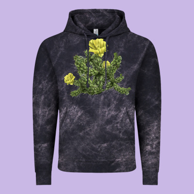 Whipple Cholla Cactus Vintage Hoodie Designed By Lillyallendesigns