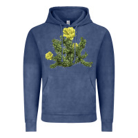 Vintage Denim whipple cholla cactus Vintage Hoodie - LillyAllenDesigns