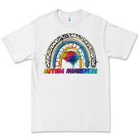 White Autism Awareness rainbow Premium Tee - FaDigitalArtStudio