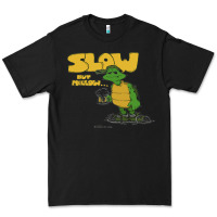 Black slow but mellow crazy Premium Tee - linhVisuals