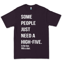 Plum some people need a high five Premium Tee - linhVisuals