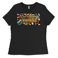 Black hispanic heritage license plate Ladies Tee - BundleAndBundleShop