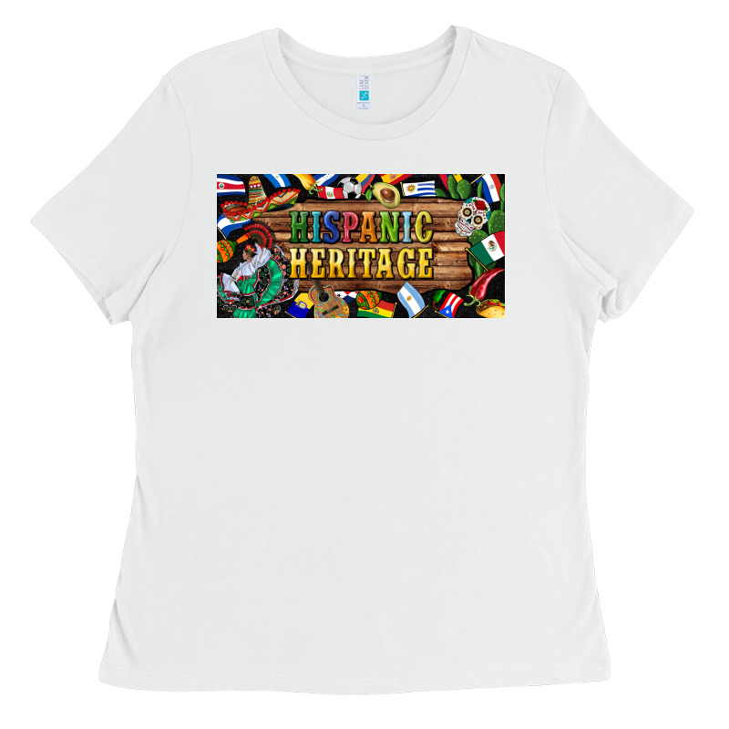 Hispanic Heritage License Plate Ladies Tee by BundleAndBundleShop | Teevron