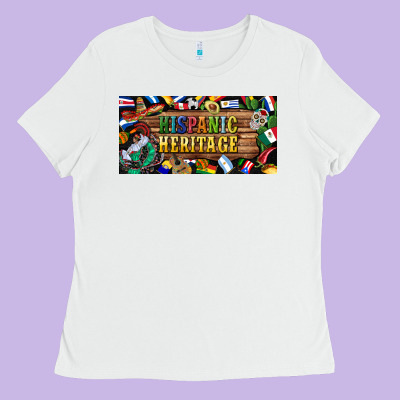 Hispanic Heritage License Plate Ladies Tee Designed By Bundleandbundleshop