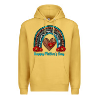 Antique Gold happy mother's day rainbow Premium Hoodie - Artiststas