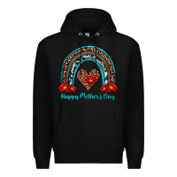Black happy mother's day rainbow Premium Hoodie - Artiststas