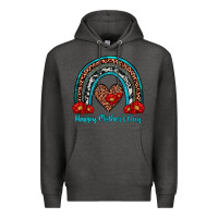 Charcoal Heather happy mother's day rainbow Premium Hoodie - Artiststas