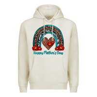 Oatmeal Heather happy mother's day rainbow Premium Hoodie - Artiststas