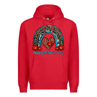 Red happy mother's day rainbow Premium Hoodie - Artiststas