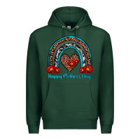 Sports Green happy mother's day rainbow Premium Hoodie - Artiststas