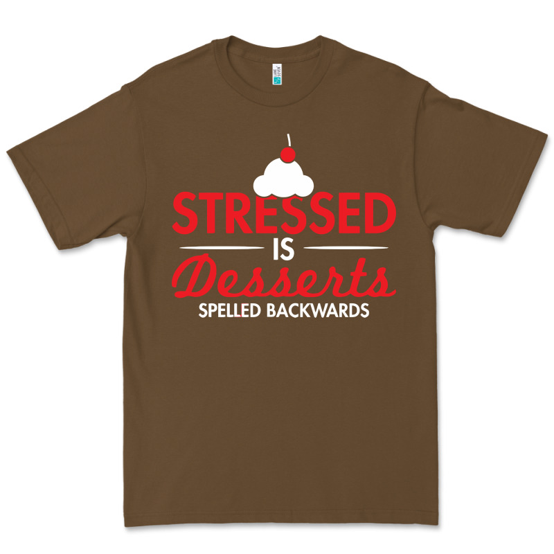 Stressed Is Desserts Spelled Backwards Premium Tee by linhVisuals | Teevron