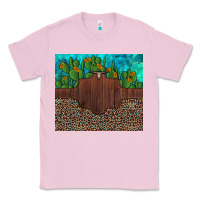 Bubblegum Pink custom cactus and sunflowers leopard turquoise Classic Tee - Artiststas