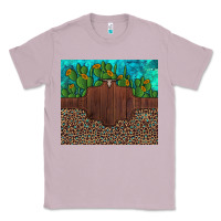 Lilac custom cactus and sunflowers leopard turquoise Classic Tee - Artiststas