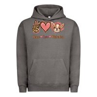 Pigment Tornado Peace Love Chihuahua Urban Hoodie - Jasminsmagicworld