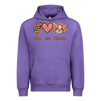 Tulip Peace Love Chihuahua Urban Hoodie - Jasminsmagicworld