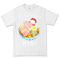 White studio ghibli ponyo loves ham Premium Tee - linhVisuals