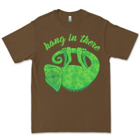Cacao hang in there magical chameleon Premium Tee - linhVisuals