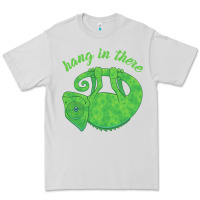 Dove Grey hang in there magical chameleon Premium Tee - linhVisuals