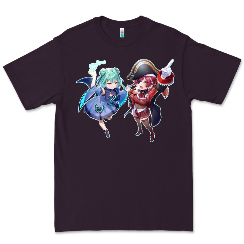 Houshou Marine And Uruha Rushia Premium Tee by linhVisuals | Teevron