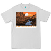 Dove Grey vintage grand canyon national park retro colorado river 80s Premium Tee - linhVisuals