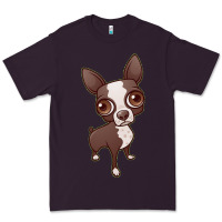 Plum zippy the boston terrier Premium Tee - linhVisuals