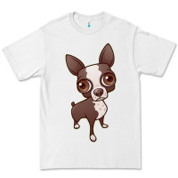 White zippy the boston terrier Premium Tee - linhVisuals