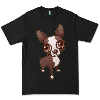 Black zippy the boston terrier Premium Tee - linhVisuals