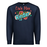 Navy little miss kindergarten Premium Sweatshirt - Jasminsmagicworld