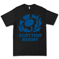 Black scottish rugby Premium Tee - linhVisuals