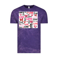 Cloud Purple love Vintage Tee - LillyAllenDesigns
