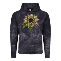 Cloud Black sun   fill purple sunflower Vintage Hoodie - LillyAllenDesigns