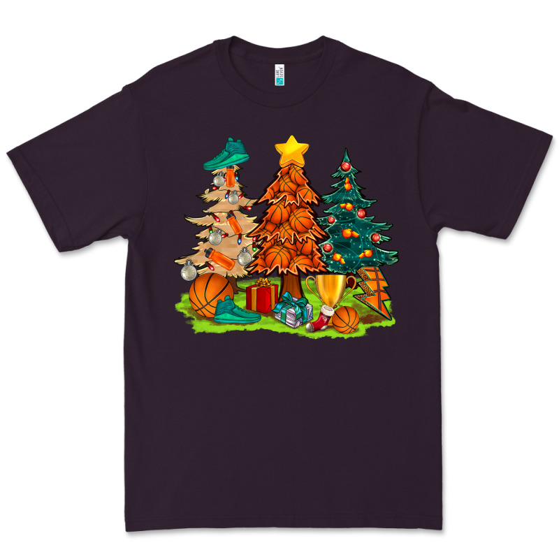 Christmas Basketball Trees Bbs Premium Tee by BundleAndBundleShop | Teevron